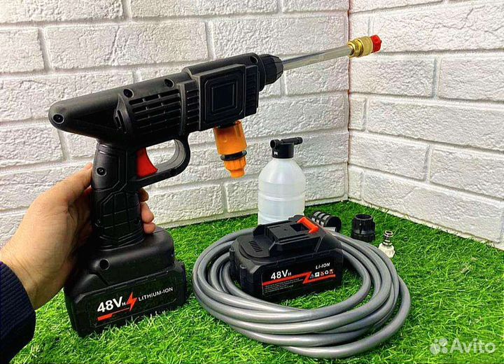 Портативная мойка высокого давления 2 акб