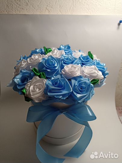 Букет из атласных лент