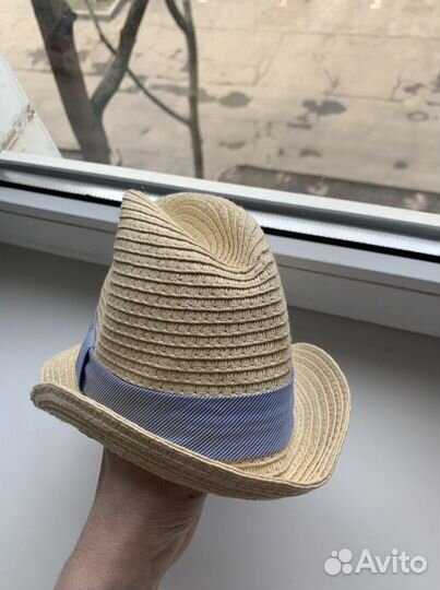 Соломенная шляпа 3-6 месяцев