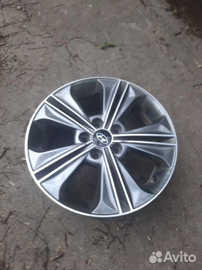 Литой диск Hyundai Creta R17+tpms датчик давления