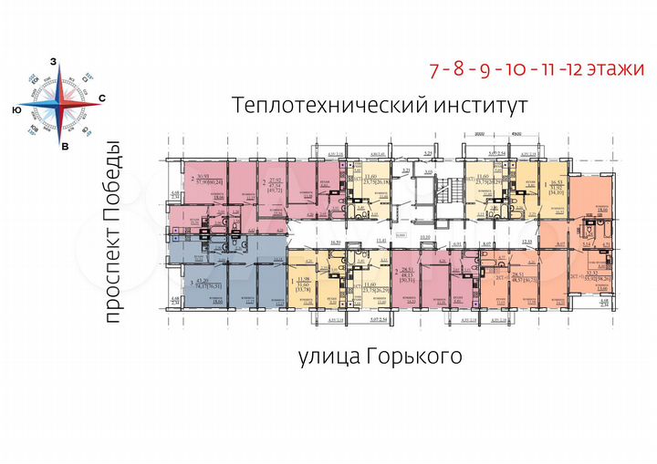 1-к. квартира, 32 м², 12/18 эт.