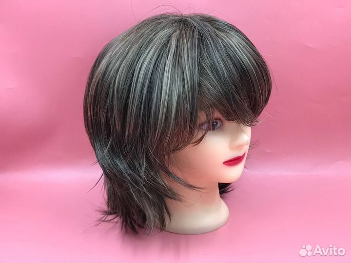 36209 короткий женский светло каштановый парик