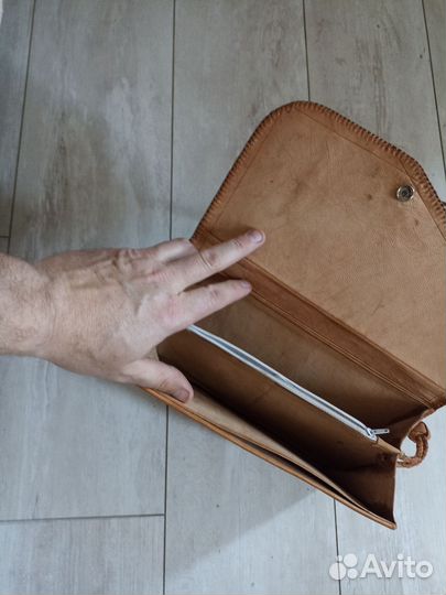 Сумка женская натуральная кожа бу через плечо