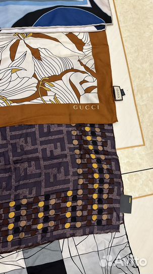 Платки оригинал бу gucci fendi chanel и тд