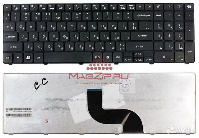 Клавиатура для ноутбука Packard Bell TM81 TM86 TM8
