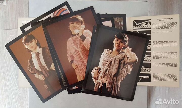 Наборы открыток вязание, города СССР, блюда