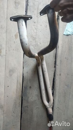 Выпускной коллектор штаны ваз 1111 Ока резонатор