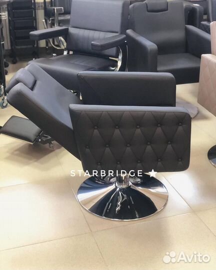 Кресло парикмахерское с откидной спинкой барбер