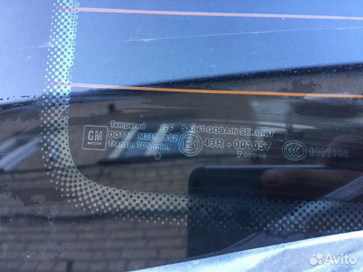 Стекло заднее Opel Vectra C sedan 1.8 2007