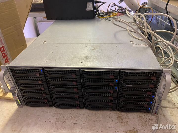 Сервер supermicro на 24 диска полный комплект