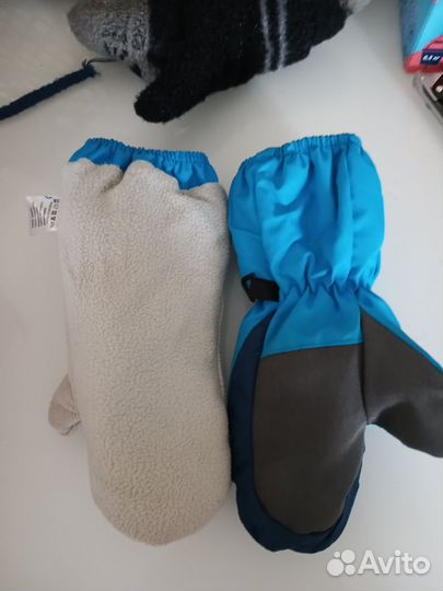 Варежки зимние детские на мальчика 1-2 года