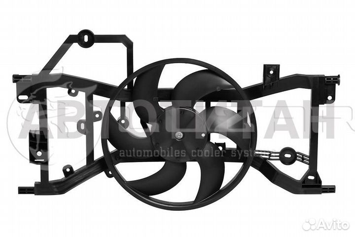 Вентилятор рад. (с кожухом ) Renault Logan II (12