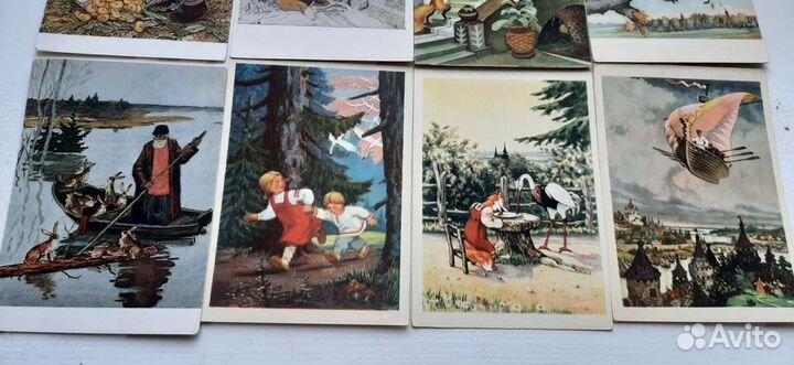 Открытки СССР сказка 22 шт. чистые