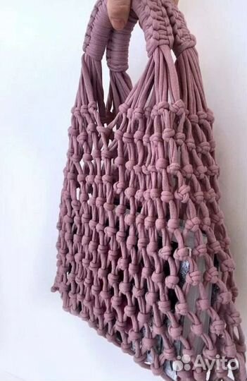 Сумка авоська макраме