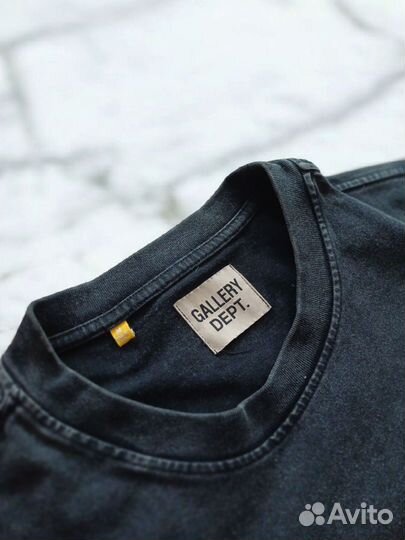 Футболка Gallery dept Car Show черная кропнутая