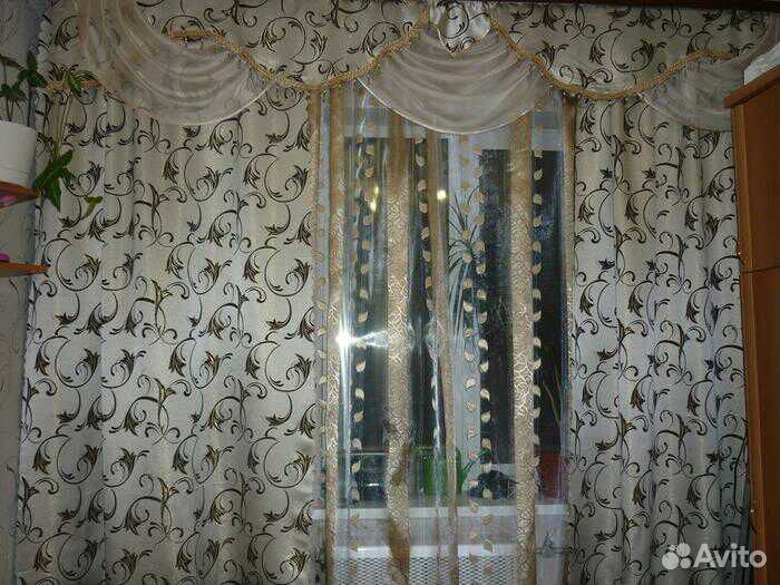 Комплект штор тюль ламбрекен № 178