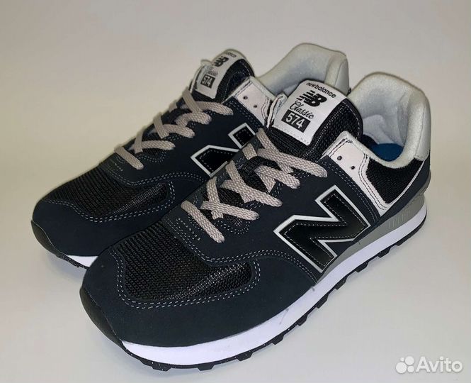 New balance 574 Classic чёрные оригинал в наличии