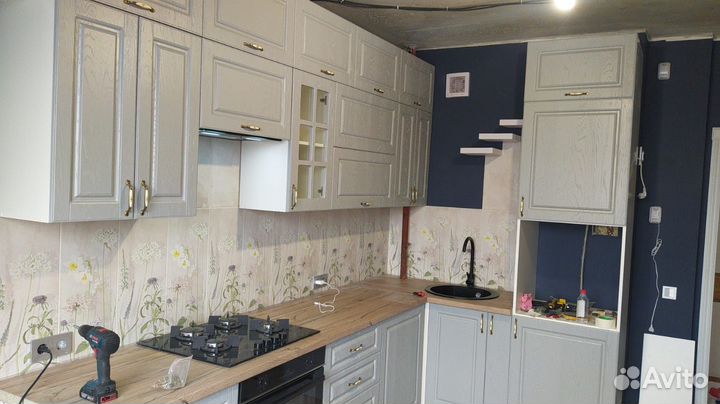 Сборка кухни, изготовление кухни, шкафов, мебели