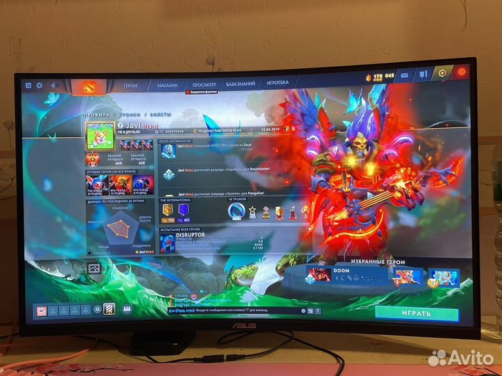 Монитор 165гц asus
