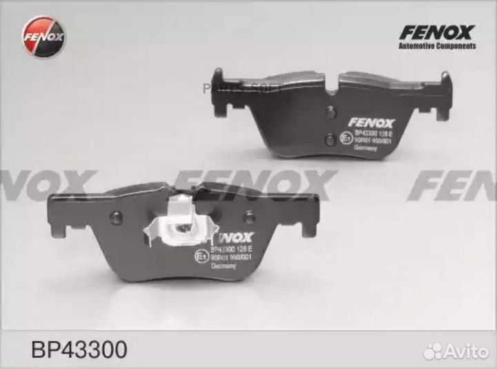 Fenox BP43300 К-кт торм.колодок