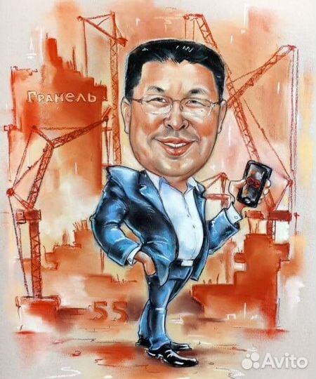 Веселый шарж по фото за 2-3 дня уже оформлением