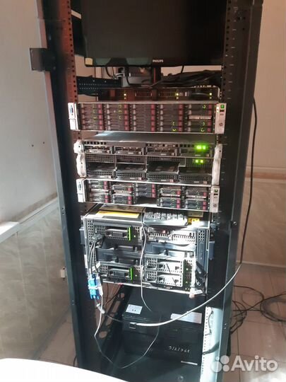 Сервера в стойке