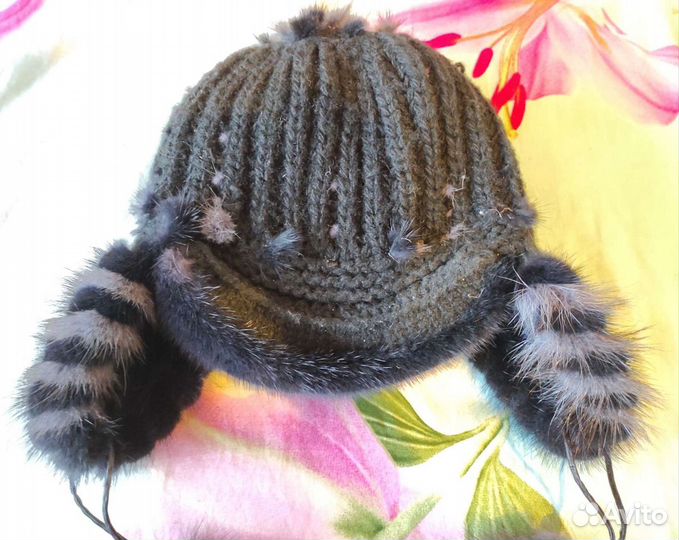 Шапка норковая женская бу
