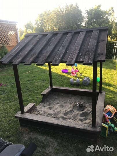 Детская песочница деревянная