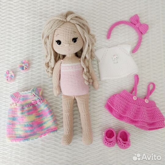 Кукла вязаная ручная работа
