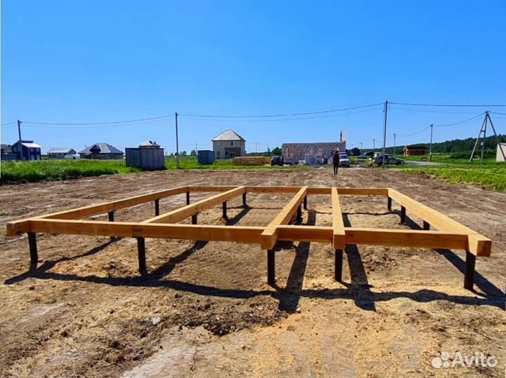 Фундамент свайный-винтовой под ключ