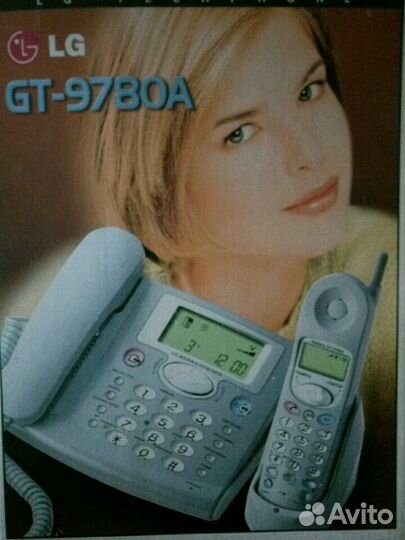 LG домашний телефон с радио трубкой