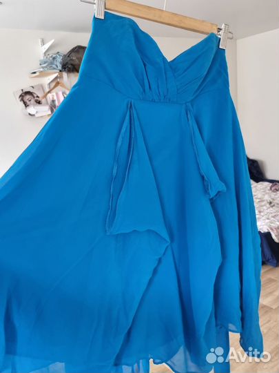 Платье из натурального шелка 44