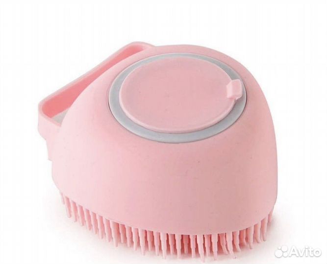 Щетка для мытья животных с дозатором