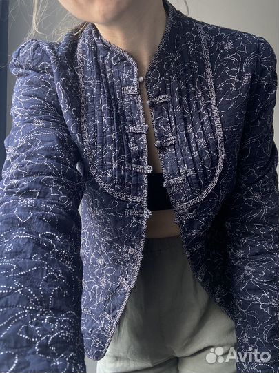 Винтажный стёганая рубашка