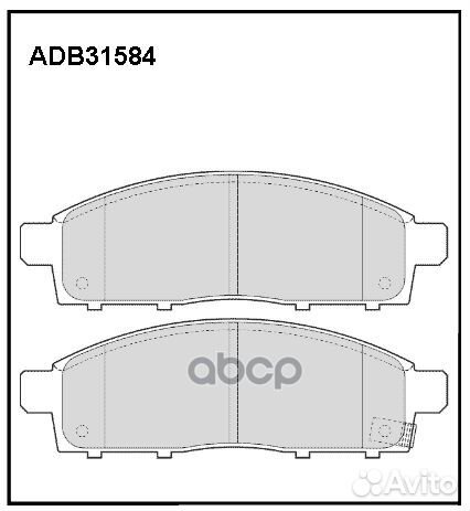 Колодки торм. fiat mitsubishi L 200 / triton (K