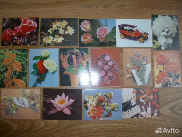 Открытки СССР 80-90г 7х9 см отличном состоянии
