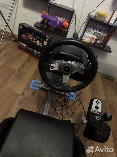 Руль logitech g25 с кокпитом