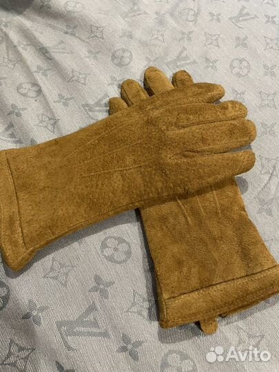 Перчатки женские замша