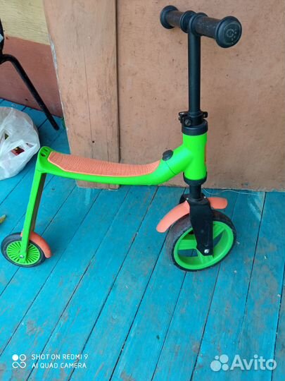 Самокат беговел 2 в 1