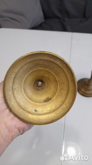 Подсвечник латунь