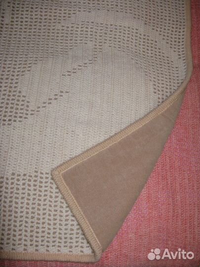 Плед детский вязаный, утепл. флисом, ручная работа