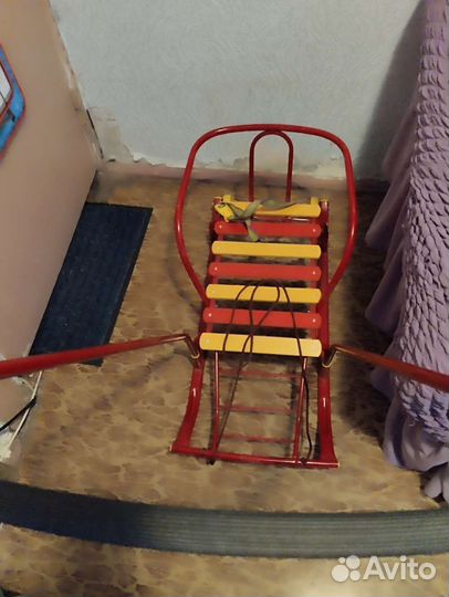 Детские санки с колесами