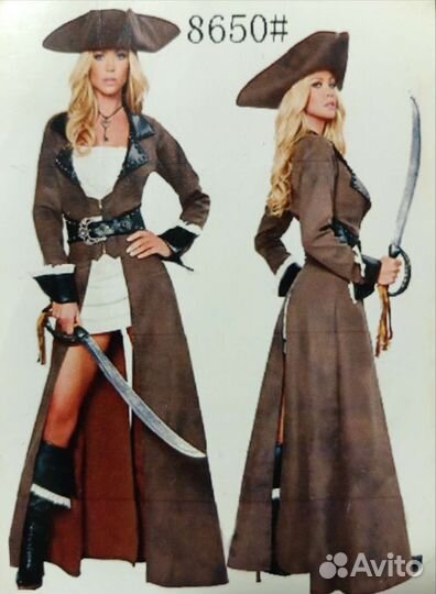 Новогодний костюм пиратки р. 42-46