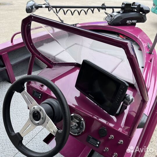 Консольная алюминиевая лодка BRO 4.2 полный фарш