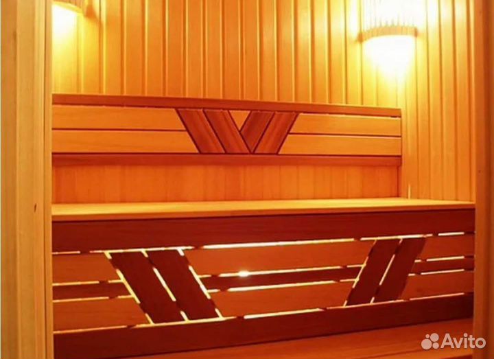Полок в баню из липы и термолипы