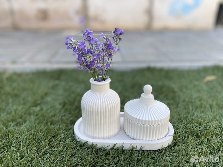 Гипсовый набор с лавандой