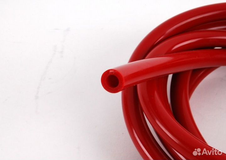 Шланг вакуумный силиконовый красный 4мм
