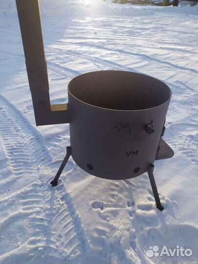 Печь для казана с трубой 12л