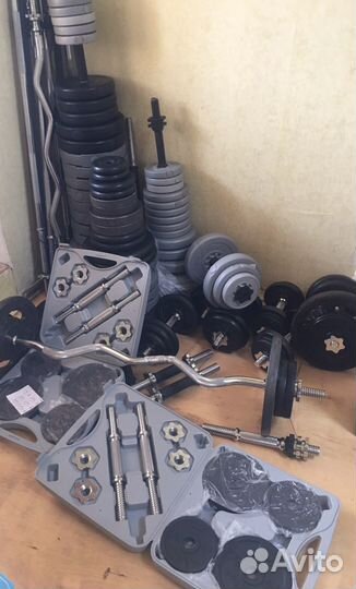 Штанга гантель блины