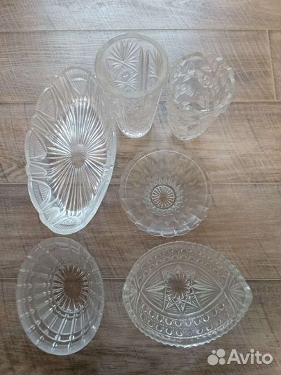 Хрустальная посуда и вазы